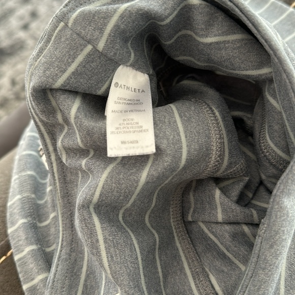 Athleta Stripe Salutation 7/8 Tight Heather Gray - Picture 11 of 12